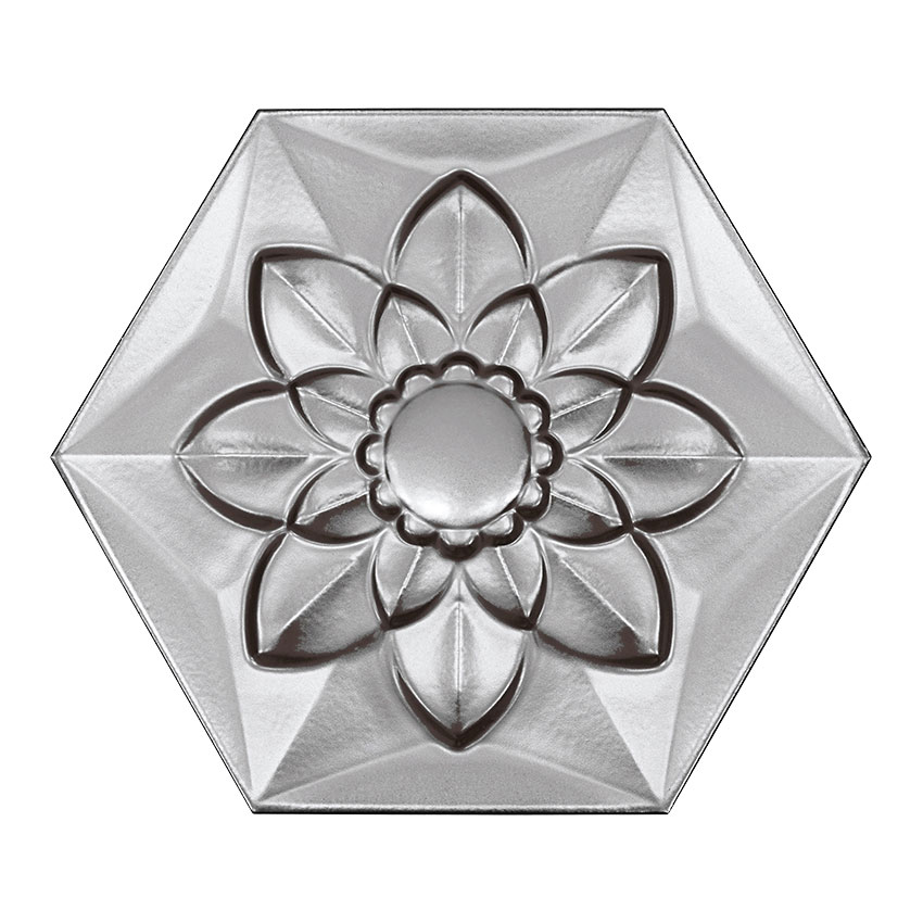 Керамическая плитка Bisazza-Ceramic_Tile-Platinum_Frozen_Flower
